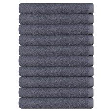 Songwol 松月 30支棉紗素色毛巾 80g, 灰色, 10入