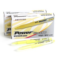 JAVAPEN Power Line 淡色螢光筆系列, 黃色, 24個