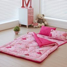 BODRE 孩童棉質印花午睡被, 小女孩款