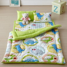 Bodrae 純棉嬰兒床上用品套裝, 恐龍款