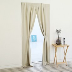 베베데코 벨크로 일체형 3중직 바람막이 커튼