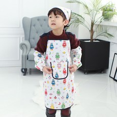 Bebe Chouette 兒童圍裙+頭巾+手臂套組