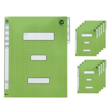 Youngoh 環保PP公文夾, 淺綠色, 10個