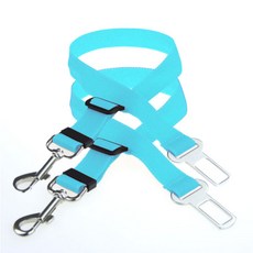 ZEZEPET 애견 자동차 안전줄 벨트, 스카이블루 (G408PRL224), 2개