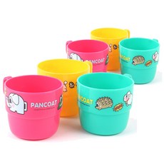 팬콧 손잡이 유아 컵 3p, 혼합 색상, 2세트
