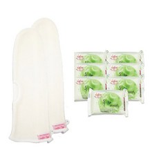 Oceantowel 單層手套 2入 + 綠茶去角質皂 7入, 1套