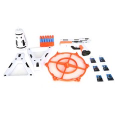 스페이스워즈 슈팅건 싱글 장난감총, 혼합 색상, 1개