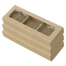 티나피크닉 골지비누상자 3구, 크라프트, 3개입