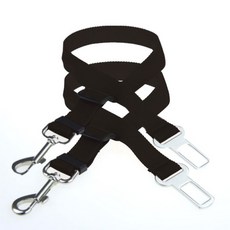 ZEZEPET 애견 자동차 안전줄 벨트, 블랙 (G408PRL231), 2개