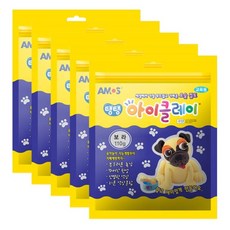 아모스 탱탱 아이클레이 파우치 5p, 보라, 110g, 5개