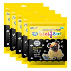 아모스 탱탱 아이클레이 파우치 5p, 검정, 110g, 5개