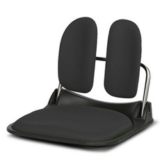 체어포커스 듀얼폴더 DF-925 접이식 좌식의자 메쉬, 블랙, 1개