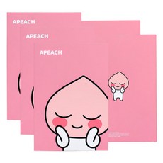 카카오프렌즈 B6 무선철 노트, 어피치, 5개입