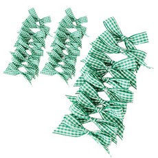 Tinapicnic 手工格紋蝴蝶結 10入, 3個, 綠色