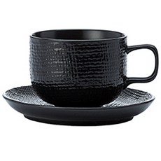 Luzerne 針織咖啡杯組, 黑色, 1個