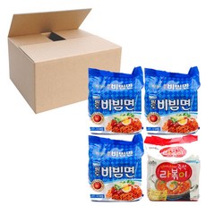 팔도 비빔면 멀티 15개입 + 즉석 라볶이 4개입 세트, 19개