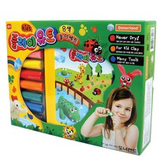 도너랜드 키즈 플레이유토 8색 놀이 세트, 1세트