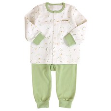 Organic Boom 小蜜蜂印花撞色衛生衣褲