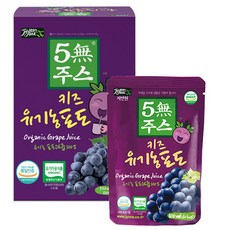 자연원 5무 주스 키즈 포도, 5개, 100ml