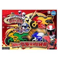 파워레인저 닌자포스 오토바이 3p 빨강 녹색 파랑세트, 1세트