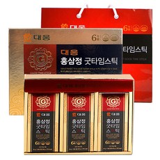 대웅제약 홍삼정 굿타임스틱 30개입 + 쇼핑백, 300g, 1세트, 30회분