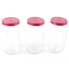 Pasabahce 帕莎帕琦 可口可樂玻璃密封罐 紅色 3入, 1000ml, 1個