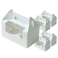 티나피크닉 직사각 머핀상자, 화이트, 5개입