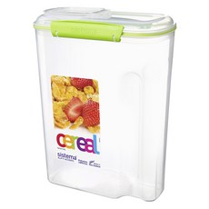 LION 獅王 Systema 細潔 Clip It Accent麥片容器 綠色, 4.2L, 1個