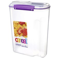 LION 獅王 Systema 細潔 Clip It Accent麥片容器 紫色, 4.2L, 1個