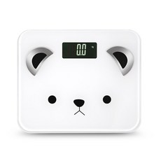 힐링큐 스마트 체중계 곰, HQ-S1000, 화이트, 1개