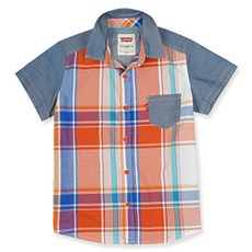 리바이스키즈 해지 믹스 체크셔츠