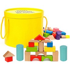 NAMOO 본우드블럭 50p + 보관통, 혼합 색상, 1개