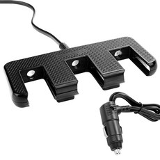 큐브온 컴팩트 슬림 3구 차량용 소켓, JI-760, 혼합 색상