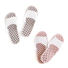 비스비바 스노우 욕실화 세트, 인디핑크 + 웜그레이, 1개