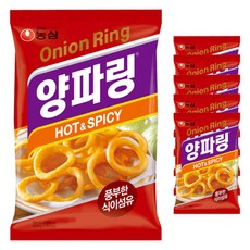 농심 양파링 핫앤스파이시, 60g, 6개