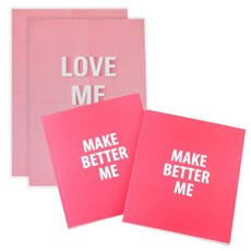 Eun Eun Art MAKE BETTER ME 瘦身手帳 2入 + 海報組合, 粉紅色, 1套