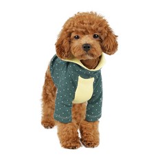 WiNKY NEWYORK 狗狗短腿章魚連帽T恤, 綠色