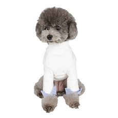 WiNKY NEWYORK 狗狗袖口T恤, 白色