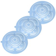 블럭마트 배수구 원형 거름망 블루, 3개입, 1개