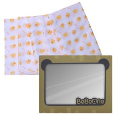 BeBeOne 多功能雙層紗布棉浴巾 C款+包裝盒, 小雞款, 5入