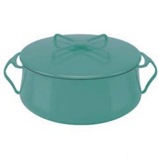 DANSK Casserole系列雙耳琺瑯湯鍋+鍋蓋, 18.5cm, 薄荷