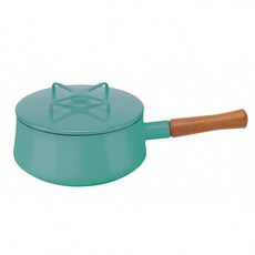 DANSK 原木單柄琺瑯醬汁鍋+鍋蓋, 18.5cm, 薄荷綠色