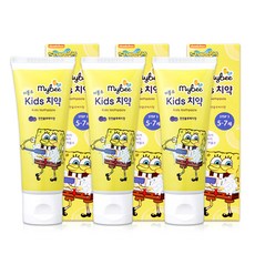 마이비 키즈 치약 5~7세용 천연블루베리향, 80g, 3개