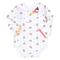 Organic Boom 猴子印花嬰兒連身包屁衣