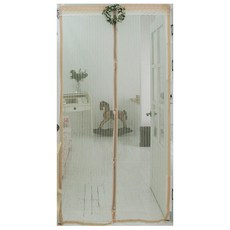 베베데코 일체형 자석 모기장 방문형, 베이지