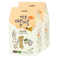 엘빈즈 쌀눈 대롱대롱 곡물롤 25p, 바닐라맛, 2세트