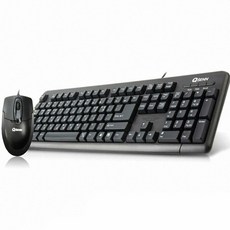 큐센 PS2 키보드 마우스 세트, GP-KM2100, 블랙, 일반형