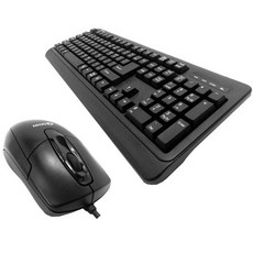 큐센 PS2 키보드 마우스 세트, GP-KM5100, 블랙