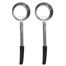 HoReCa 多功能不鏽鋼湯勺 180ml, 黑色的, 2件