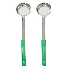HoReCa 不鏽鋼湯勺 120ml, 綠色, 2件